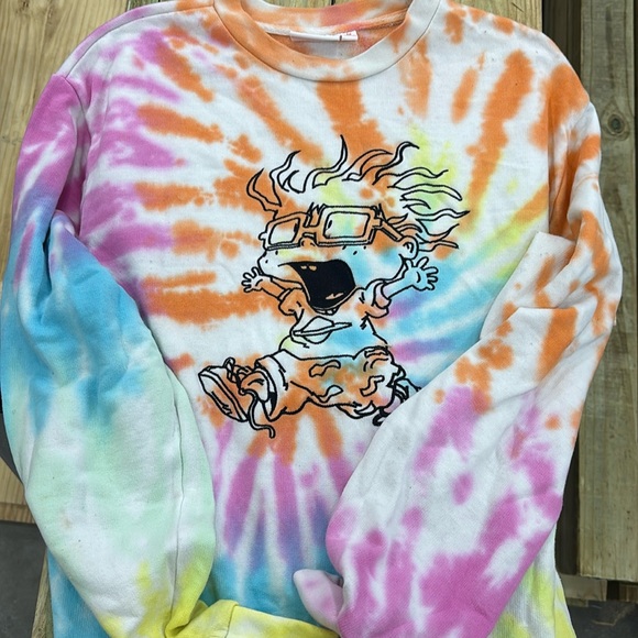 Nickelodeon tie dye chuckle sweatshirt - Picture 1 of 3